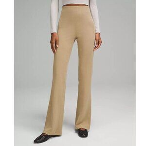 NWT Lululemon Ribbed Softstreme Flared Pant *Regular 33" - 8 Filbert Tan
